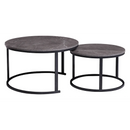 Everfurn Nile Nesting Coffee Table Marble, 2 Piece