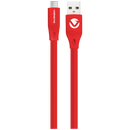 Volkano Slim Series Flat PVC Type-C Cable 1.2m - Red