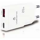 Volkano Mighty Series 20w Dual USB-A & USB-C GaN Wall Charger