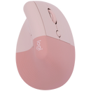 Logitech(R) Lift Vertical Ergonomic Mouse - Rose/Dark Rose