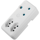 Ellies 3-Way Adaptor - White