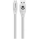 Volkano Slim Series Flat PVC Micro USB Cable 1.2m - White