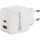 Amplify Dual Wall Charger Type-C + USB (45w)