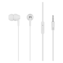 Rocka Aura Series Aux Earphones with Mic - White