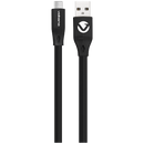 Volkano Slim Series Flat PVC Type-C Cable 1.2m - Black