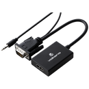 Volkano Append series VGA male to HDMI female converter, 10cm cable, with Sound