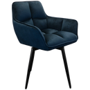 Everfurn Kyoto Swivel Accent Chair - Velvet - 2-Piece Set