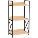 Everfurn Scandanavian Bookcase Medium with Steel Frame