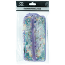 Quest Clear PVC Pencil Case - Unicorn - Purple