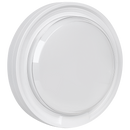 Ellies Cresent Series AC 24W Round LED Bulkhead - PC - WT