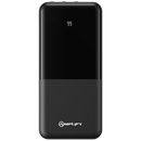 Amplify 10000mAh Power Bank with Integrated Cables - Black