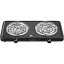 Elektra Double Spiral Hot Plate - Black