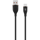 Pro Bass FlexiCord Series 2m USB to Micro Charging Cable - Black