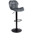 Everfurn Tira Barstool - Grey Velvet - Single