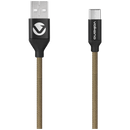 Volkano Weave Series Fabric Braided Micro USB Cable 1.2m - Army Green