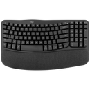 Logitech(R) Wave Keys Wireless Ergonomic Keyboard - Graphite