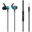 PowerUp E1 Series Aux Earphones with Carry Case - Blue