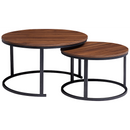 Everfurn Indus Nesting Coffee Table - Mahogany 2-Piece