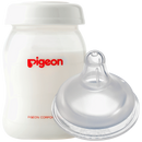 PIGEON SOFTOUCH MILK STORAGE BOTTLE 150ML +SOFTOUCH NIPPLE (SS)