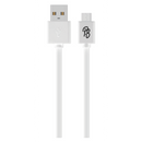 Pro Bass Power Series Boxed Round Micro USB Cable - White