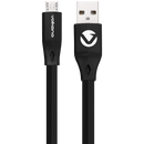 Volkano Slim Series Flat PVC Micro USB Cable 1.2m - Black