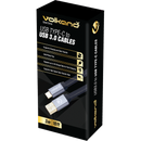 VolkanoX Speed Series USB3.0 to USB Type-C Cable 3m - Flat - Black