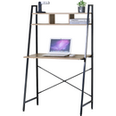 Everfurn Vesa Office Desk - Oak & Black