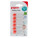 Pigeon Safety Pin (L) 6 Pcs/Card