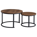 Everfurn Nile Nesting Coffee Table - Mahogany - 2-Piece