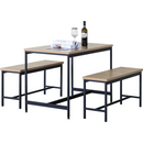 Everfurn Siena Dining Set - Oak