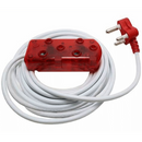 Ellies 2 Way Light Duty Coloured Extension Lead -3M