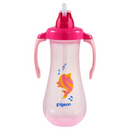 Pigeon Tall Straw Bottle - Pink