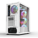 darkFlash Computer Case DK260 Air White (with 4 ARGB Fans)