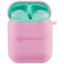 Amplify Buds Series True Wireless Earphones with Silicone Accessories - Green/Pink