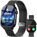 Volkano Trinity Series Smartwatch with Metal Mesh Strap - Black