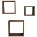 Everfurn Lotus Floating Wall Shelves - Set of 3