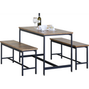 Everfurn Siena Dining Set - Mahogany