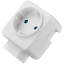 Switched 2-Way Schuko Adaptor - Top and Bottom Loader