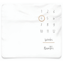 Baby Milestone Blanket - White