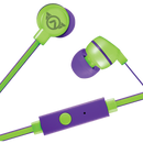 Amplify Sport Quick Series Earbuds with Mic - Green/Purple
