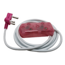 Ellies 2-Way Light-Duty Coloured Extension Lead - 5m
