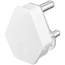 Ellies 16a Screw-on Plug Top - White