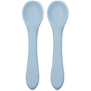 Silicone Feeding Spoons 2-Pack - Powder Blue