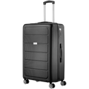 Travelwize Maple ABS 75cm 4-Wheel Spinner Luggage - Black