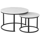 Everfurn Indus Nesting Coffee Table - White (2 Piece)