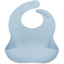 Silicone Bucket Bib - Powder Blue