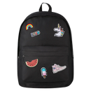 Playground Badges Girls Backpack - Black