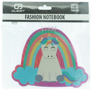 Quest Unicorn Shaped Notebook Aqua