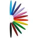 Frozen 12 Plastic Crayons Twin tip Triangular Multi