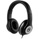 Rocka Cortex series Aux Headphones - Black